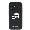 Karl Lagerfeld KLHCP16SPGKLKCPK iPhone 16 6.1 czarny/black hardcase Monogram Karl&Chaoupette Head Pin